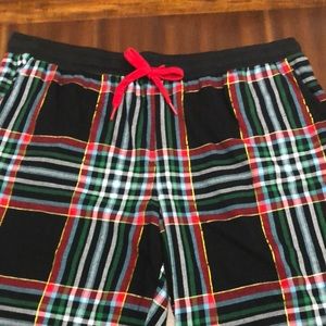 Plaid pajama pants. Lightweight and soft.